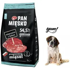 Pan mięsko wieprzowina z dzikiem 20kg – idealna karma dla dużych psów