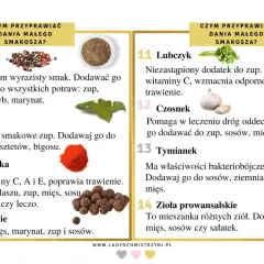 Przyprawy w diecie niemowlaka: pieprz, liść laurowy, słodka papryka, ziele angielskie, lubczyk, czosnek, tymianek, zioła prowansalskie. Od kiedy można bezpiecznie podawać zioła dzieciom?