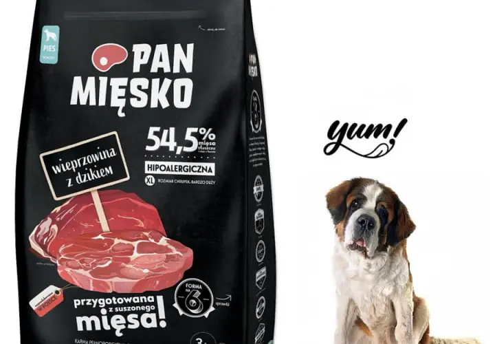 Pan mięsko wieprzowina z dzikiem 20kg – idealna karma dla dużych psów