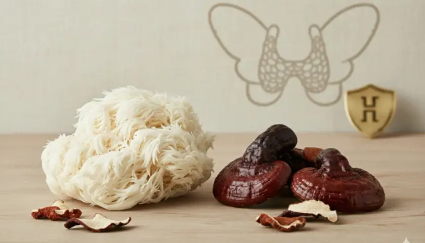 Grzyby Reishi i Soplówka jeżowata – przyprawy anti aging, które przeciwutleniacze z kuchni najsilniej opóźniają starzenie.
